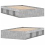 Betongrauer Bettrahmen 120x200 cm von vidaXL, Betten und Lattenroste - Ref: Foro24-3203855, Preis: 143,99 €, Rabatt: %