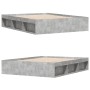 Concrete gray bed frame 140x200 cm by vidaXL, Beds and slatted bases - Ref: Foro24-3203862, Price: 158,29 €, Discount: %