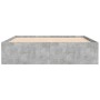 Concrete gray bed frame 140x200 cm by vidaXL, Beds and slatted bases - Ref: Foro24-3203862, Price: 158,29 €, Discount: %