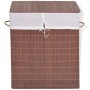 Brown Rectangular Bamboo Laundry Basket by vidaXL, Laundry baskets - Ref: Foro24-245579, Price: 33,59 €, Discount: %