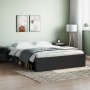 Black bed frame 140x200 cm by vidaXL, Beds and slatted bases - Ref: Foro24-3203860, Price: 190,48 €, Discount: %