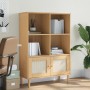 SENJA shelving unit rattan look brown pine wood 90x35x130 cm by vidaXL, Bookcases and shelves - Ref: Foro24-358061, Price: 11...