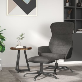 Sillón de relax con reposapiés de tela gris oscuro de vidaXL, Sillones - Ref: Foro24-3097459, Precio: 147,99 €, Descuento: %