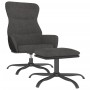 Sillón de relax con reposapiés de tela gris oscuro de vidaXL, Sillones - Ref: Foro24-3097459, Precio: 149,14 €, Descuento: %