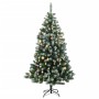 Árbol de Navidad artificial con bisagras 300 LED y bolas 210 cm de vidaXL, Arboles de navidad - Ref: Foro24-3210364, Precio: ...