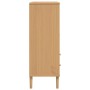 Aparador alto SENJA aspecto de ratán madera marrón 90x40x112 cm de vidaXL, Aparadores - Ref: Foro24-358055, Precio: 131,87 €,...