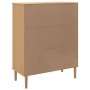 Aparador alto SENJA aspecto de ratán madera marrón 90x40x112 cm de vidaXL, Aparadores - Ref: Foro24-358055, Precio: 131,87 €,...