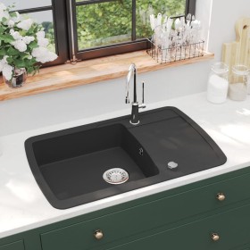 Granite single bowl kitchen sink by vidaXL, Sinks - Ref: Foro24-142944, Price: 195,81 €, Discount: %