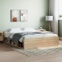 Estructura de cama roble Sonoma 160x200 cm de vidaXL, Camas y somieres - Ref: Foro24-3203875, Precio: 196,78 €, Descuento: %