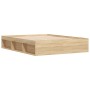 Sonoma oak bed frame 160x200 cm by vidaXL, Beds and slatted bases - Ref: Foro24-3203875, Price: 196,78 €, Discount: %