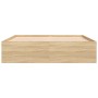 Sonoma oak bed frame 160x200 cm by vidaXL, Beds and slatted bases - Ref: Foro24-3203875, Price: 196,78 €, Discount: %