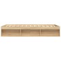 Estructura de cama roble Sonoma 160x200 cm de vidaXL, Camas y somieres - Ref: Foro24-3203875, Precio: 196,78 €, Descuento: %