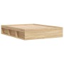 Estructura de cama roble Sonoma 160x200 cm de vidaXL, Camas y somieres - Ref: Foro24-3203875, Precio: 196,78 €, Descuento: %