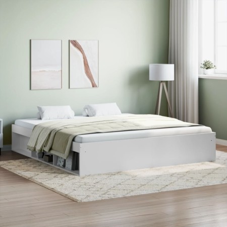 Estructura de cama blanco 180x200 cm de vidaXL, Camas y somieres - Ref: Foro24-3203880, Precio: 213,06 €, Descuento: %