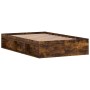 Smoked oak bed frame 120x200 cm by vidaXL, Beds and slatted bases - Ref: Foro24-3203856, Price: 180,11 €, Discount: %