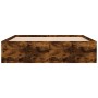 Smoked oak bed frame 140x200 cm by vidaXL, Beds and slatted bases - Ref: Foro24-3203863, Price: 165,99 €, Discount: %