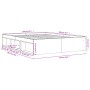 Estructura de cama roble ahumado 140x200 cm de vidaXL, Camas y somieres - Ref: Foro24-3203863, Precio: 184,49 €, Descuento: %