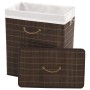 Dark Brown Rectangular Bamboo Laundry Basket by vidaXL, Laundry baskets - Ref: Foro24-245582, Price: 34,40 €, Discount: %