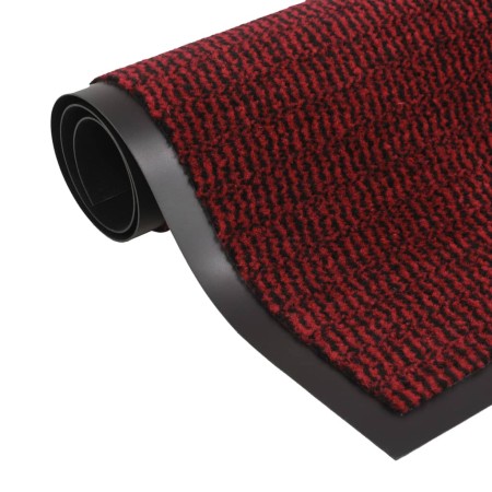 Alfombra de entrada rectangular de nudo 60x90 cm roja de vidaXL, Felpudos - Ref: Foro24-132708, Precio: 22,70 €, Descuento: %