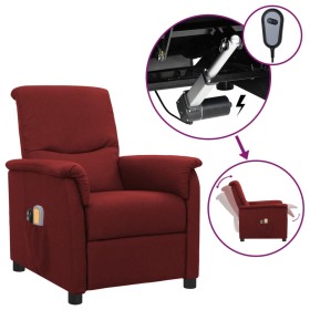 Sillón de masaje eléctrico tela rojo tinto de vidaXL, Sillones de masaje eléctricos - Ref: Foro24-3098559, Precio: 219,99 €, ...