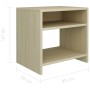 Nachttisch aus Sonoma-Eichen-Sperrholz 40x30x40 cm von vidaXL, Nachttische - Ref: Foro24-800015, Preis: 30,09 €, Rabatt: %