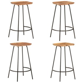 Kitchen stools 4 units solid acacia wood by vidaXL, Kitchen stools - Ref: Foro24-320652, Price: 250,02 €, Discount: %