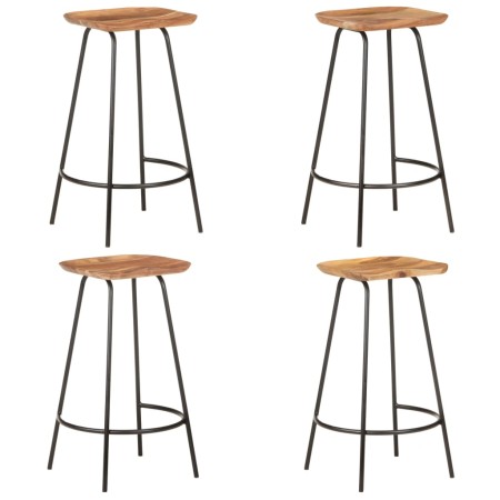 Kitchen stools 4 units solid acacia wood by vidaXL, Kitchen stools - Ref: Foro24-320652, Price: 241,99 €, Discount: %