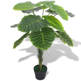 Artificial taro plant with green pot 85 cm by vidaXL, artificial flora - Ref: Foro24-244432, Price: 35,84 €, Discount: %