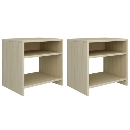 Bedside tables 2 pcs sonoma oak plywood 40x30x39 cm by vidaXL, Nightstands - Ref: Foro24-800016, Price: 43,38 €, Discount: %