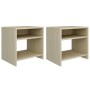 Bedside tables 2 pcs sonoma oak plywood 40x30x39 cm by vidaXL, Nightstands - Ref: Foro24-800016, Price: 43,38 €, Discount: %