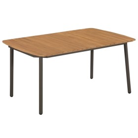 Garden table solid acacia wood and steel 150x90x72 cm by vidaXL, Garden tables - Ref: Foro24-44234, Price: 149,02 €, Discount: %