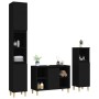 Black plywood 3-piece bathroom furniture set by vidaXL, Bathroom furniture - Ref: Foro24-3185614, Price: 198,79 €, Discount: %