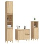 Set de muebles de baño 3 pzas madera contrachapada roble sonoma de vidaXL, Muebles de baño - Ref: Foro24-3185538, Precio: 227...