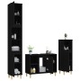 Black plywood 3-piece bathroom furniture set by vidaXL, Bathroom furniture - Ref: Foro24-3185614, Price: 198,79 €, Discount: %