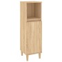 Sonoma oak plywood 3-piece bathroom furniture set by vidaXL, Bathroom furniture - Ref: Foro24-3185616, Price: 222,26 €, Disco...