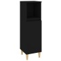 Black plywood 3-piece bathroom furniture set by vidaXL, Bathroom furniture - Ref: Foro24-3185614, Price: 198,79 €, Discount: %