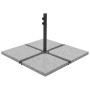 Gray Square Granite Parasol Weight Base 25kg by vidaXL, Umbrella bases - Ref: Foro24-45070, Price: 71,22 €, Discount: %