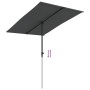 Anthracite gray aluminum pole garden umbrella 2x1.5 m by vidaXL, Umbrellas - Ref: Foro24-47338, Price: 44,15 €, Discount: %