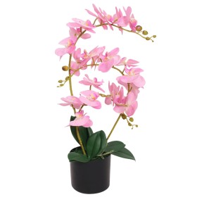 Artificial orchid plant with pink pot 65 cm by vidaXL, artificial flora - Ref: Foro24-244424, Price: 37,96 €, Discount: %