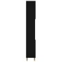 Armario de baño madera contrachapada negro 30x30x190 cm de vidaXL, Tocadores de baño - Ref: Foro24-819789, Precio: 81,47 €, D...