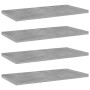 Concrete gray plywood shelf 4 units 40x20x1.5cm by vidaXL, Shelves - Ref: Foro24-805146, Price: 21,45 €, Discount: %