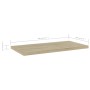 Estante estantería 4 uds contrachapada roble Sonoma 40x20x1,5cm de vidaXL, Estanterías - Ref: Foro24-805144, Precio: 21,04 €,...