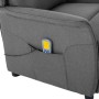 Electric massage chair light gray fabric by vidaXL, Electric massage chairs - Ref: Foro24-3073626, Price: 198,66 €, Discount: %