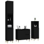 Black plywood 3-piece bathroom furniture set by vidaXL, Bathroom furniture - Ref: Foro24-3185536, Price: 193,08 €, Discount: %