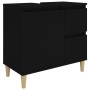 Black plywood 3-piece bathroom furniture set by vidaXL, Bathroom furniture - Ref: Foro24-3185536, Price: 193,08 €, Discount: %