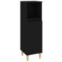 Black plywood 3-piece bathroom furniture set by vidaXL, Bathroom furniture - Ref: Foro24-3185536, Price: 193,08 €, Discount: %