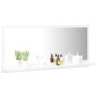 Espejo de baño madera contrachapada blanco 90x10,5x37 cm de vidaXL, Tocadores de baño - Ref: Foro24-804580, Precio: 35,25 €, ...