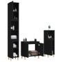 3-piece black plywood bathroom furniture set by vidaXL, Bathroom furniture - Ref: Foro24-3185582, Price: 183,74 €, Discount: %