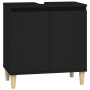 3-piece black plywood bathroom furniture set by vidaXL, Bathroom furniture - Ref: Foro24-3185582, Price: 183,74 €, Discount: %