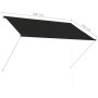 Retractable awning 200x150 cm anthracite gray by vidaXL, Awnings - Ref: Foro24-143759, Price: 48,70 €, Discount: %